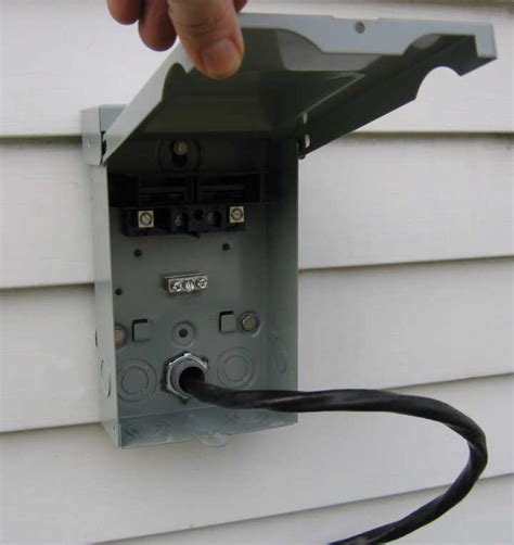 ac electrical disconnect box|outside electrical disconnect box.